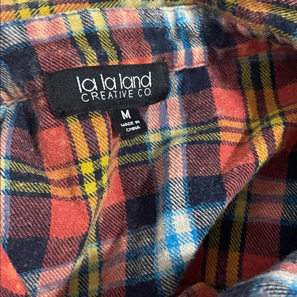 Plaid Woman’s Shirt with Nashville Graphic - Picture 3 of 3